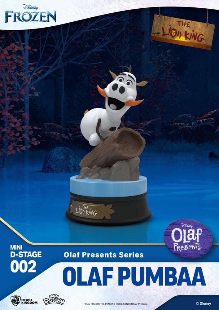 Frozen Mini Diorama Stage PVC Statue Olaf Presents Olaf Pumba 12 cm 4711203451723