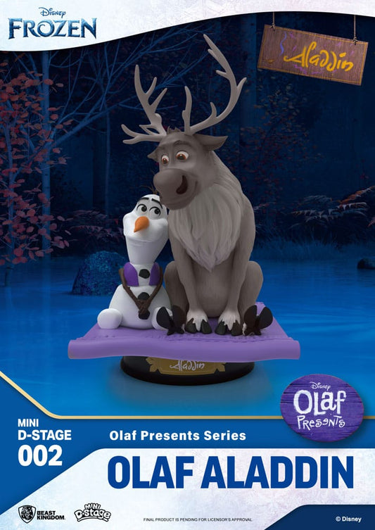 Frozen Mini Diorama Stage PVC Statue Olaf Presents Olaf Aladdin 12 cm 4711203451716