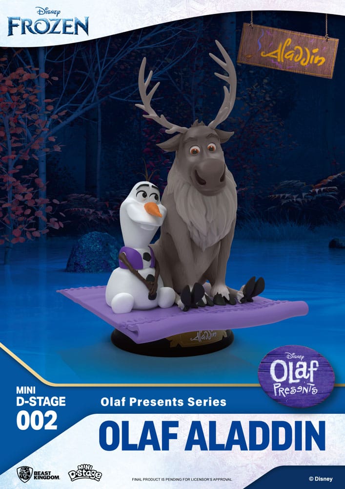 Frozen Mini Diorama Stage PVC Statue Olaf Presents Olaf Aladdin 12 cm 4711203451716