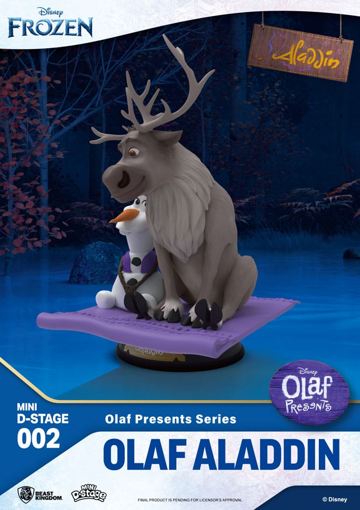 Frozen Mini Diorama Stage PVC Statue Olaf Presents Olaf Aladdin 12 cm 4711203451716