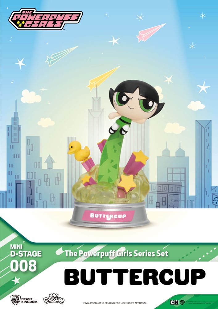 The Powerpuff Girls Mini Diorama Stage Statues The Powerpuff Girls Series Set 12 cm 4711385245707