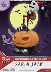 The Nightmare Before Christmas Mini Diorama Stage PVC Figure Santa Jack 10 cm 4711385249231