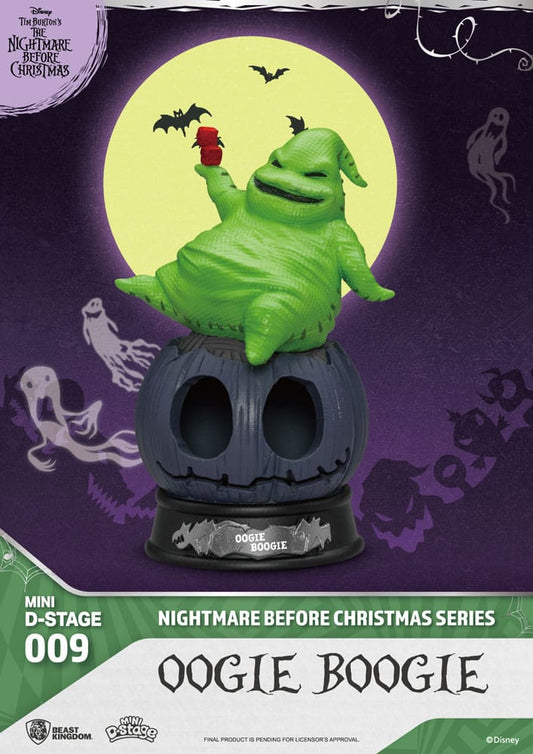 The Nightmare Before Christmas Mini Diorama Stage PVC Figure Oogie Boogie 10 cm 4711385249200