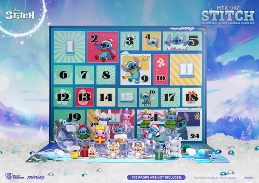 Lilo & Stitch Mini Egg Attack Advent Calendar Stitch celebration Figure Set (Cookie) 10 cm 4711385249606