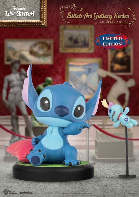 Lilo & Stitch Mini Egg Attack Figure Stitch Art Gallery Series Stitch and Scrum 8 cm 4711203452706