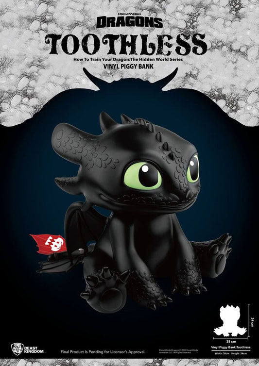 How To Train Your Dragon Piggy Vinyl Bank Toothless 30 cm 4711203446774