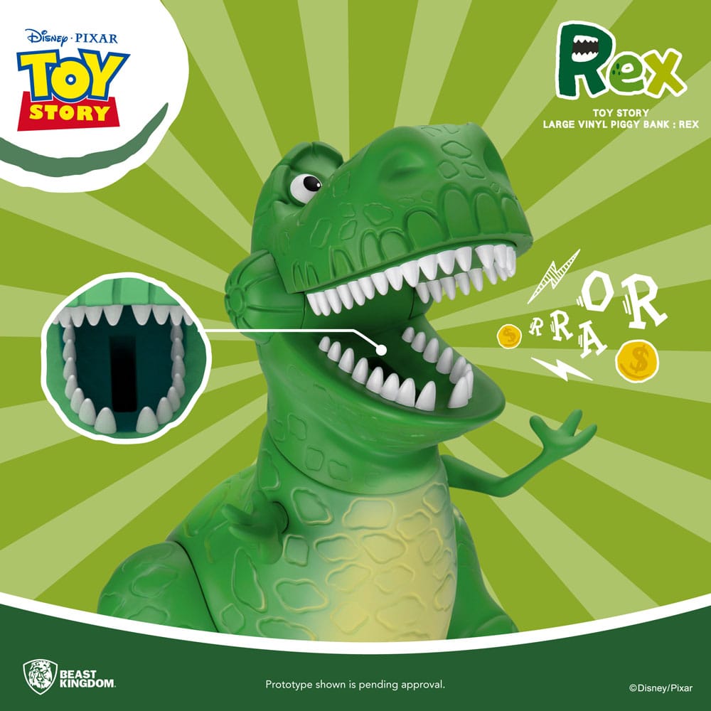 Toy Story Piggy Vinyl Bank Rex 46 cm 4710586075571