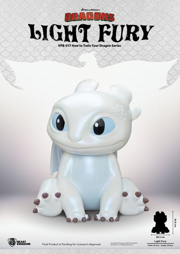 How to Train Your Dragon Funktional Figure Vinyl Light Fury 35 cm 4711385242348