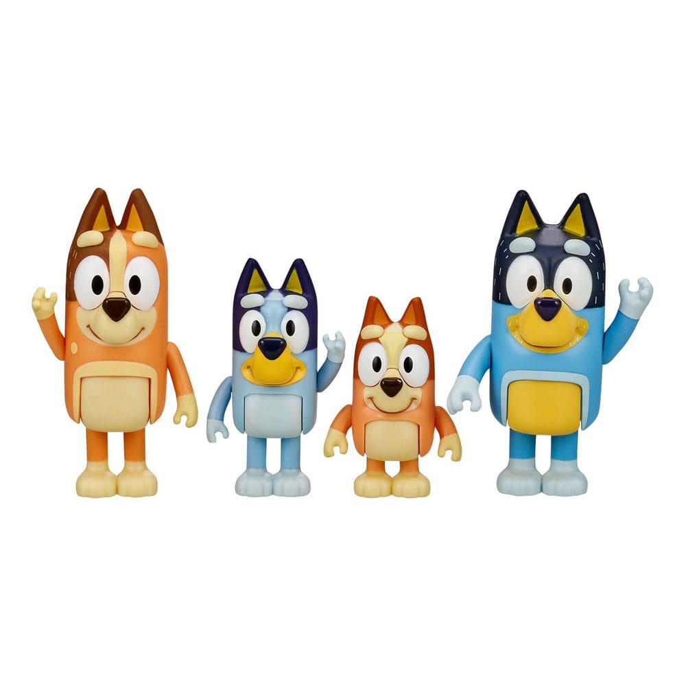 Bluey Action Figures 4-Pack 0630996130094