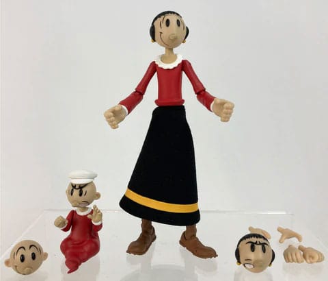 Popeye Action Figure Wave 01 Olive Oyl 0814800022922