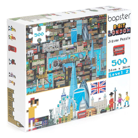 8-Bit Pixel Puzzle London Level 2 500 Pieces 5060459743489