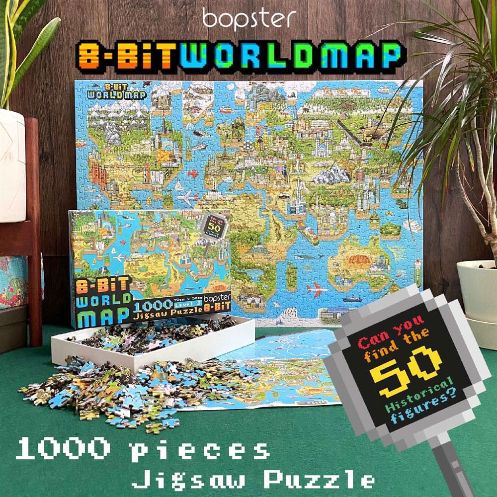 8-Bit Pixel Puzzle World Level 3 1000 Pieces 5060459743663