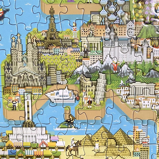 8-Bit Pixel Puzzle World Level 3 1000 Pieces 5060459743663