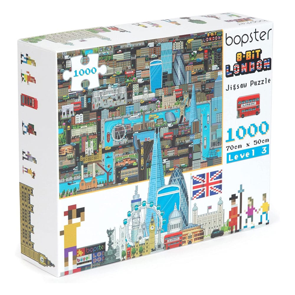 8-Bit Pixel Puzzle London Level 3 1000 Pieces 5060459743472