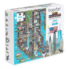 8-Bit Pixel Puzzle New York Level 1 180 Pieces 5060459743526