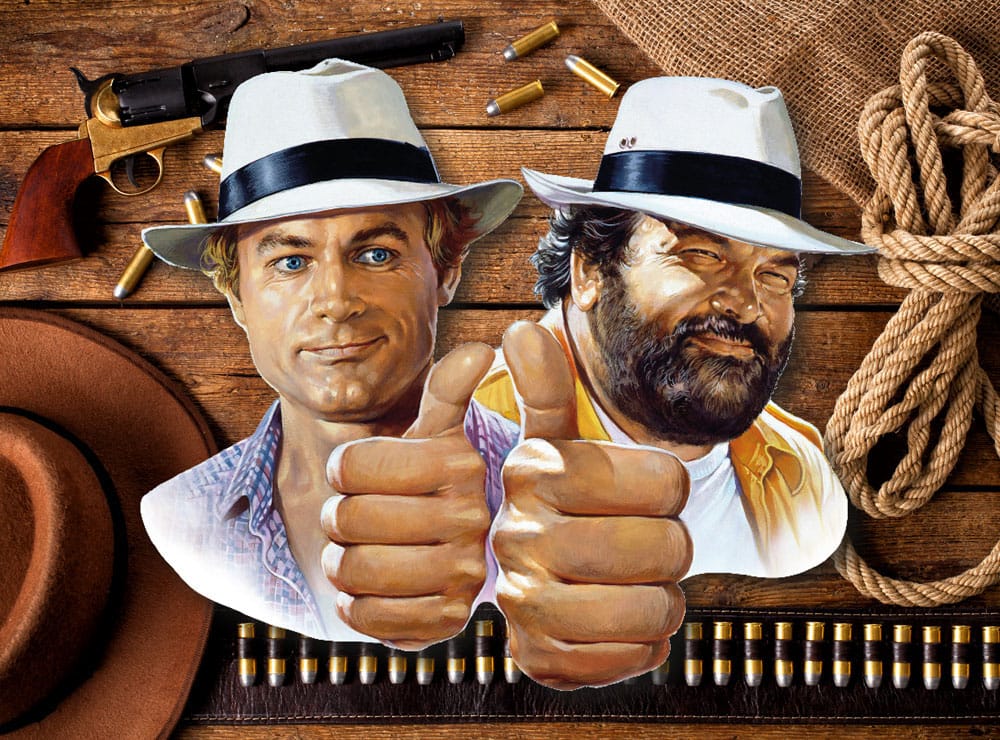 Bud Spencer & Terence Hill 3D Tin Sign Hill + Spencer 45 x 45 cm 4250778167849