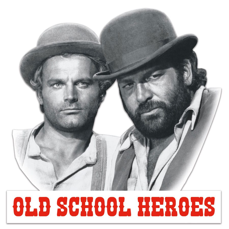 Bud Spencer & Terence Hill 3D Tin Sign Old School Heroes 45 x 45 cm 4250778143843