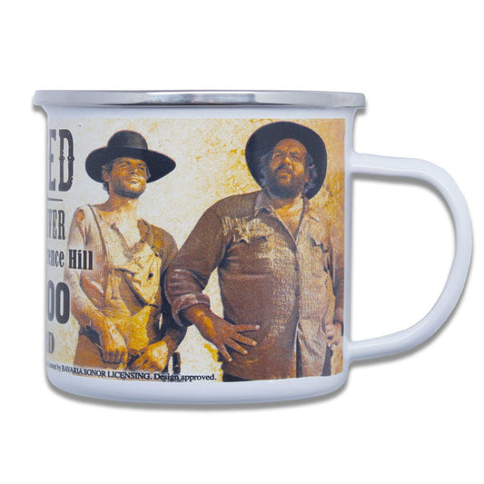 Bud Spencer & Terence Hill Enamel Mug Wanted 4250778167948