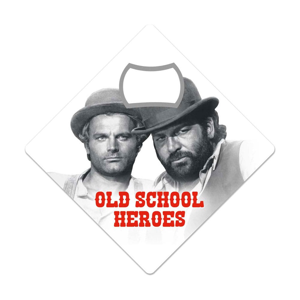 Bud Spencer & Terence Hill Bottle Opener Fridge Magnet Old School Heroes 4250778143959