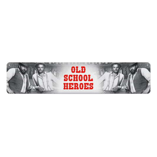 Bud Spencer & Terence Hill Tin Sign Old School Heroes 46 x 10 cm 4250778143768