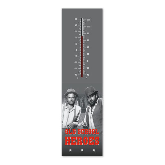 Bud Spencer & Terence Hill Thermometer with metal key holder Old School Heroes 4250778194678