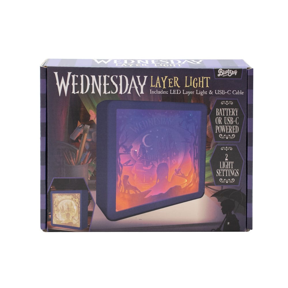 Wednesday Layer Light Lamp Wednesday Silhouette 22 cm 5056563717478