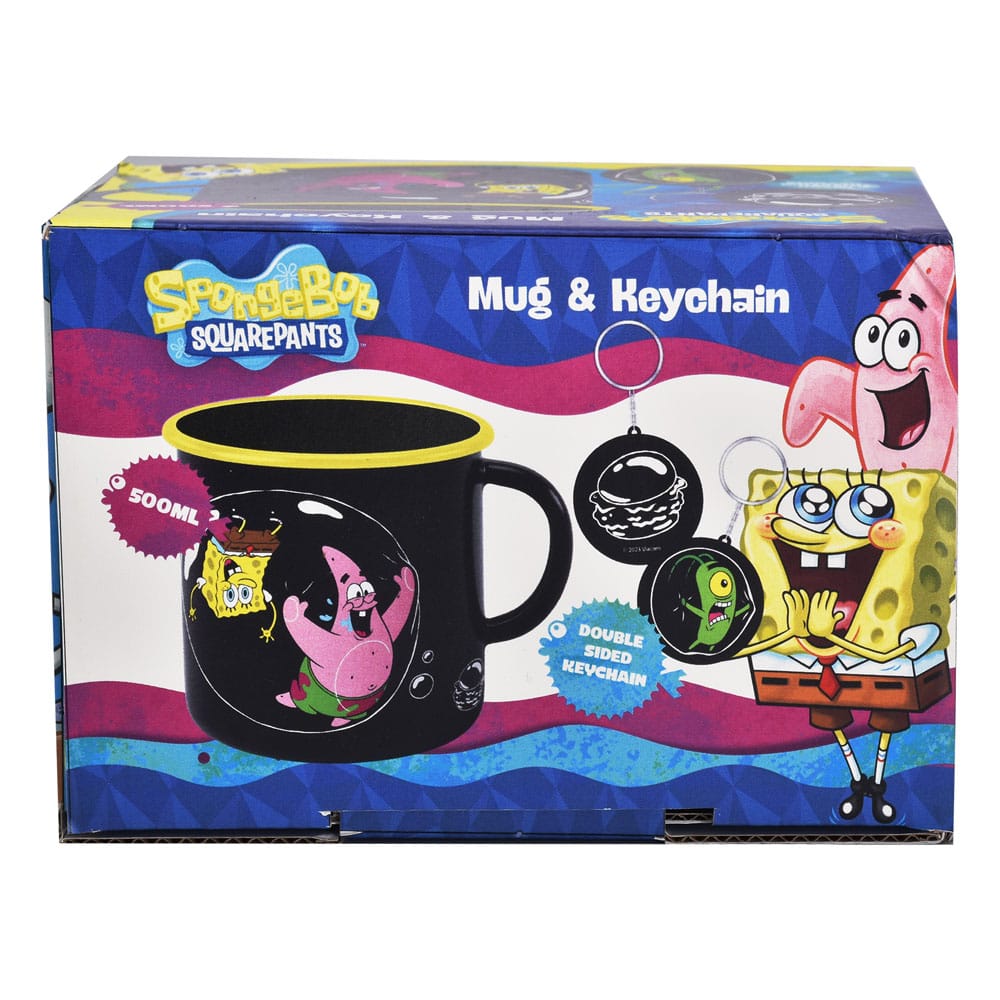 SpongeBob SquarePants Mug and Keychain Set 5056563714279