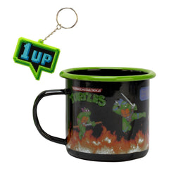 Teenage Mutant Ninja Turtles Enamel Mug and Keychain Set 5056563713845