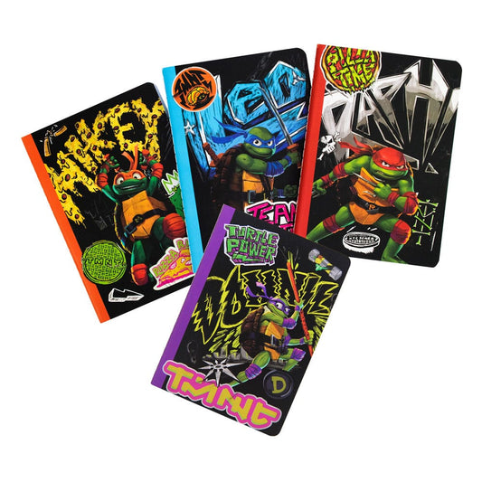 Teenage Mutant Ninja Turtles 4-Pack Notebooks 5056563716020