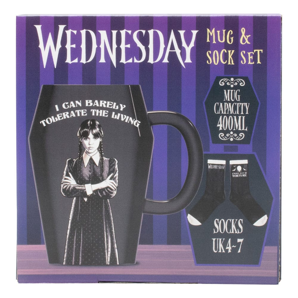 Wednesday Mug & Socks Set 5056563718093