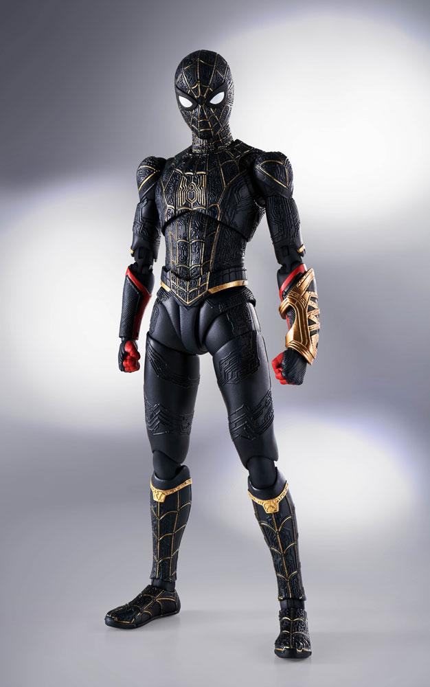 Spider-Man: No Way Home S.H. Figuarts Action Figure Spider-Man Black & Gold Suit (Special Set) 15 cm 4573102630070