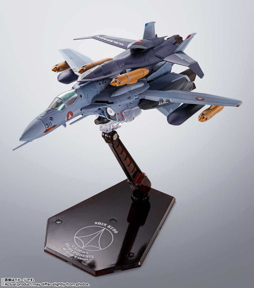 Macross Zero Hi-Metal R Action Figure VF-0A Phoenix (Shin Kudo Use) & QF-2200D-B Ghost 30 cm 4573102660848