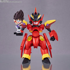 Macross 7 Tiny Session Vehicle mit Action Figure VF-19 Custom Fire Valkyrie with Basara Nekki 11 cm 4573102660862