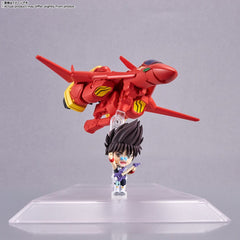 Macross 7 Tiny Session Vehicle mit Action Figure VF-19 Custom Fire Valkyrie with Basara Nekki 11 cm 4573102660862