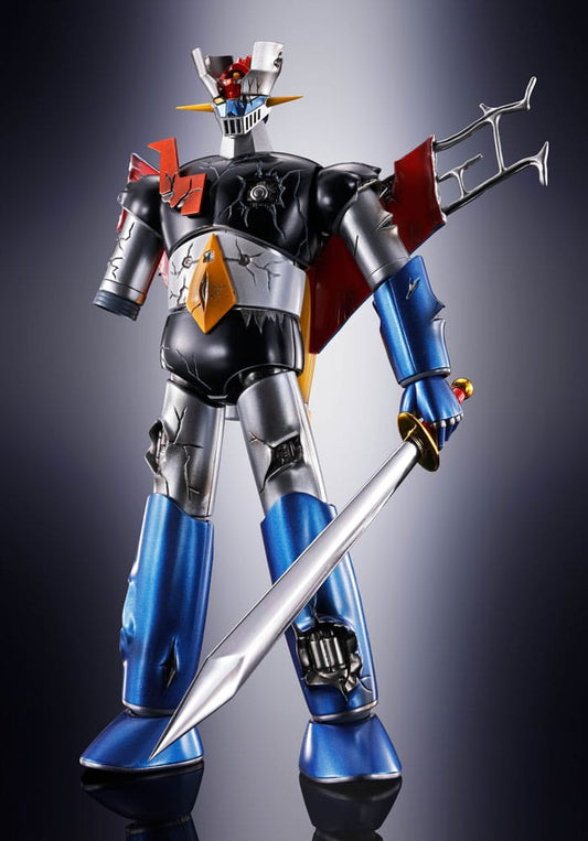 Great Mazinger Soul of Chogokin Diecast Action Figure GX-105D Great Mazinger Z Kakumei Shinka Damage Ver. 17 cm 4573102664822