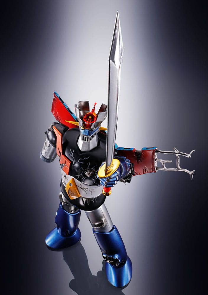 Great Mazinger Soul of Chogokin Diecast Action Figure GX-105D Great Mazinger Z Kakumei Shinka Damage Ver. 17 cm 4573102664822