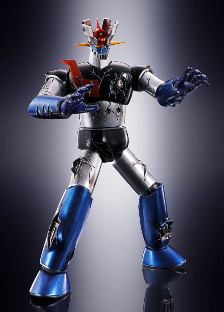 Great Mazinger Soul of Chogokin Diecast Action Figure GX-105D Great Mazinger Z Kakumei Shinka Damage Ver. 17 cm 4573102664822