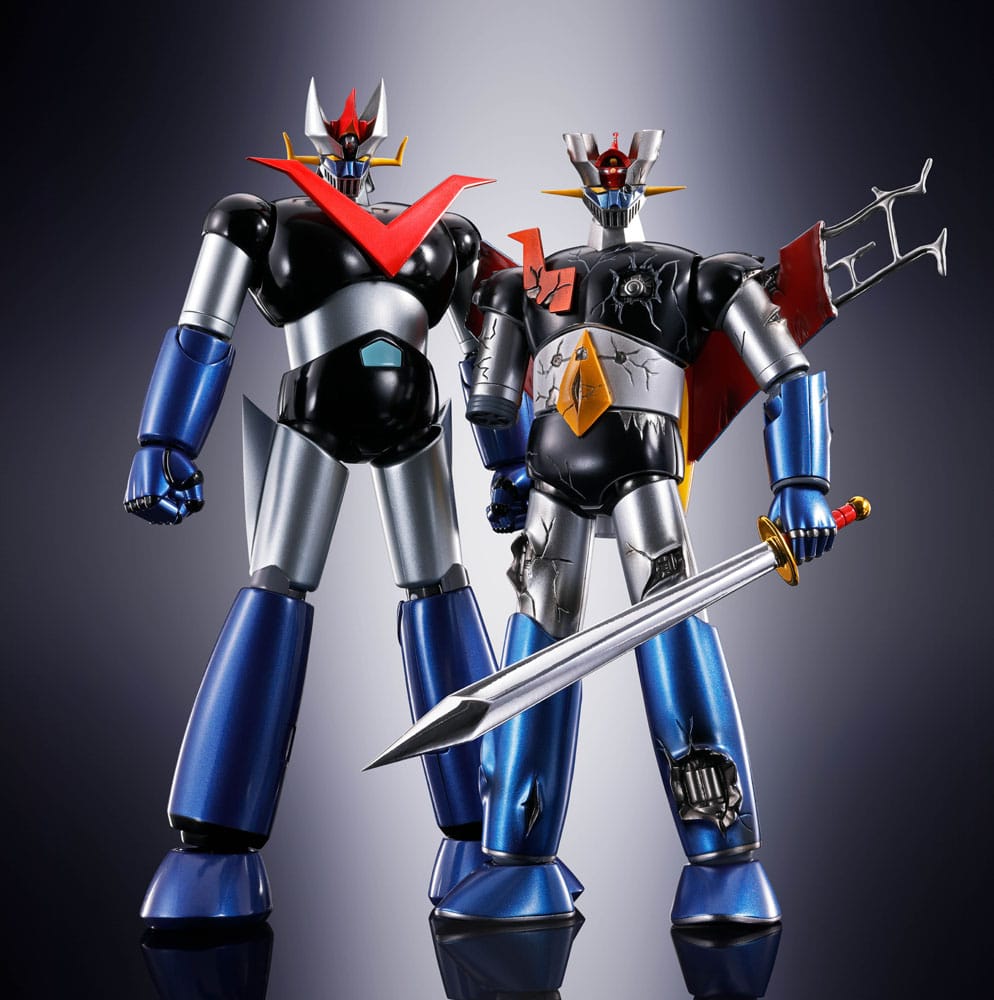 Great Mazinger Soul of Chogokin Diecast Action Figure GX-105D Great Mazinger Z Kakumei Shinka Damage Ver. 17 cm 4573102664822