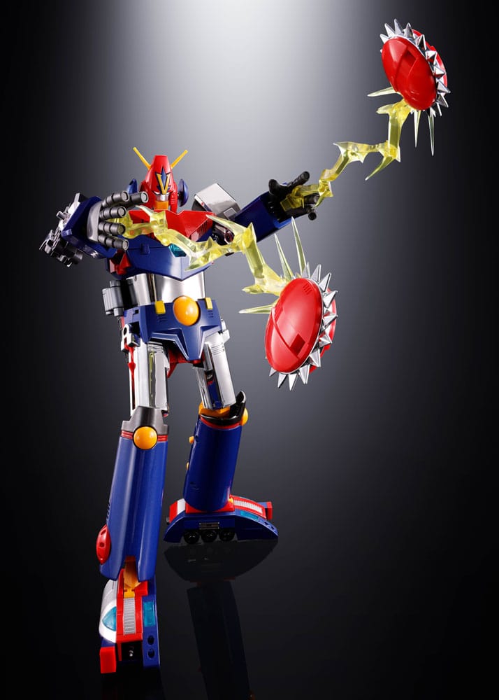 Super Electromagnetic Machine Voltes V Soul of Chogokin Diecast Action Figure GX50-SP Com-Battler V Chogokin 50th Anniversary Ver. 25 cm 4573102666048