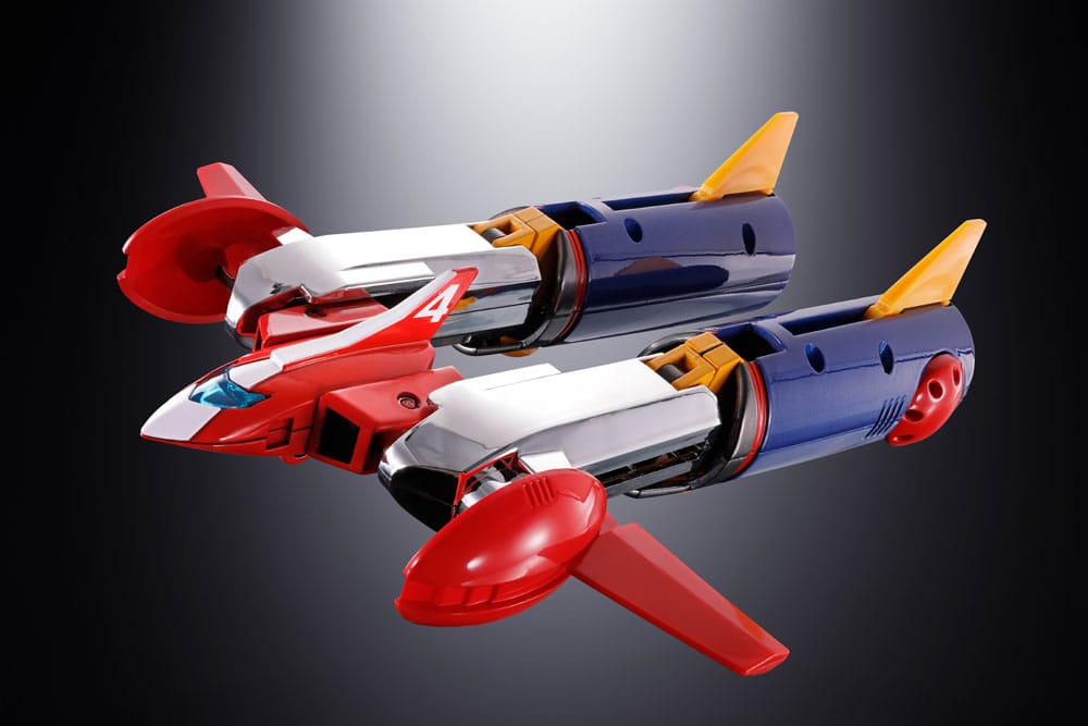 Super Electromagnetic Machine Voltes V Soul of Chogokin Diecast Action Figure GX50-SP Com-Battler V Chogokin 50th Anniversary Ver. 25 cm 4573102666048