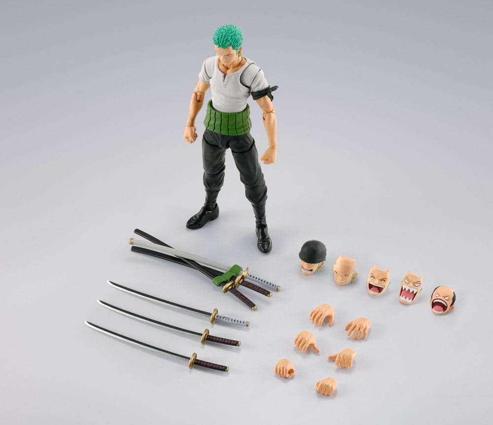 One Piece S.H.Figuarts Action Figure Roronoa Zoro Romance Dawn Ver. 15 cm 4573102666253