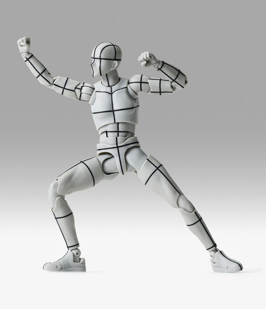 S.H.Figuarts Action Figure Body-Kun Sports Edition Wire Frame (Gray Color Ver.) 15 cm 4573102673077