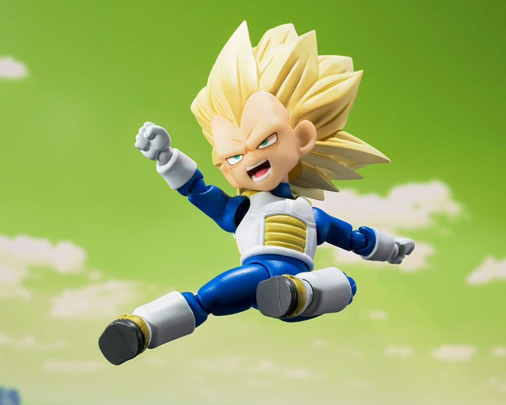 Dragon Ball S.H.Figuarts Action Figure Super Saiyan Level 3 Vegeta (mini) Daima 8 cm 4573102673480