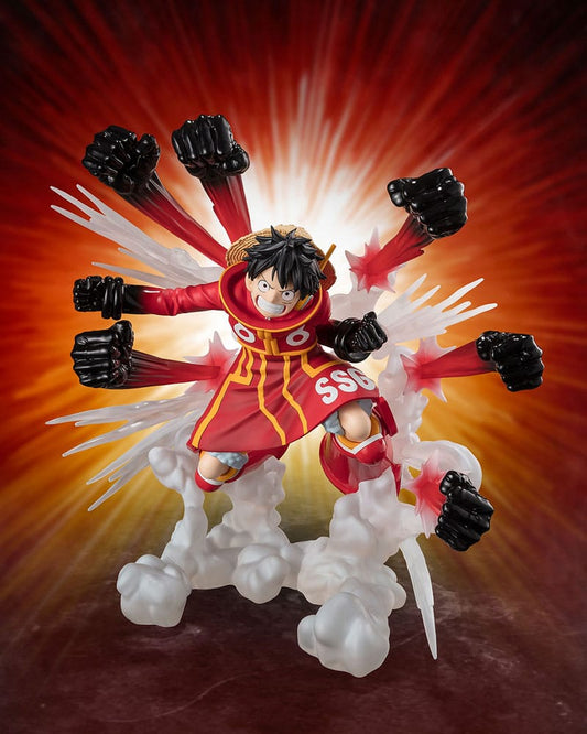 One Piece Figuarts ZERO Extra Battle PVC Statue Monkey D. Luffy -Gum Gum Hawk Gatling- 19 cm 4573102675040