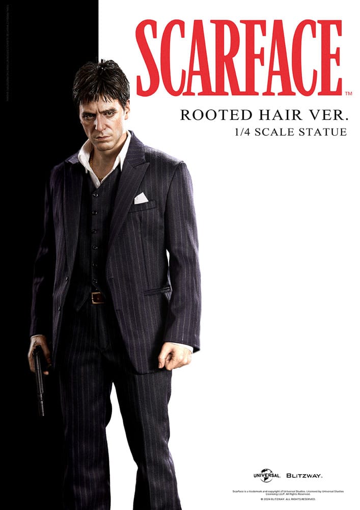 Scarface Superb Scale Statue 1/4 Tony Montana (Rooted Hair Version) 53 cm 8809321472280