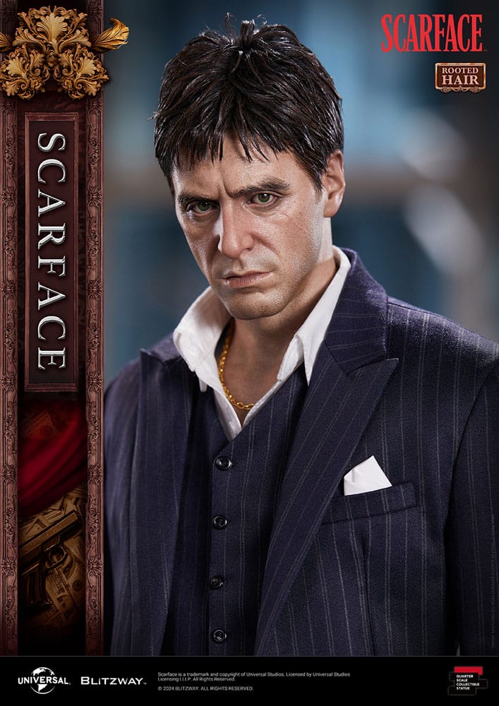 Scarface Superb Scale Statue 1/4 Tony Montana (Rooted Hair Version) 53 cm 8809321472280