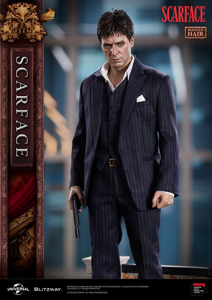 Scarface Superb Scale Statue 1/4 Tony Montana (Rooted Hair Version) 53 cm 8809321472280