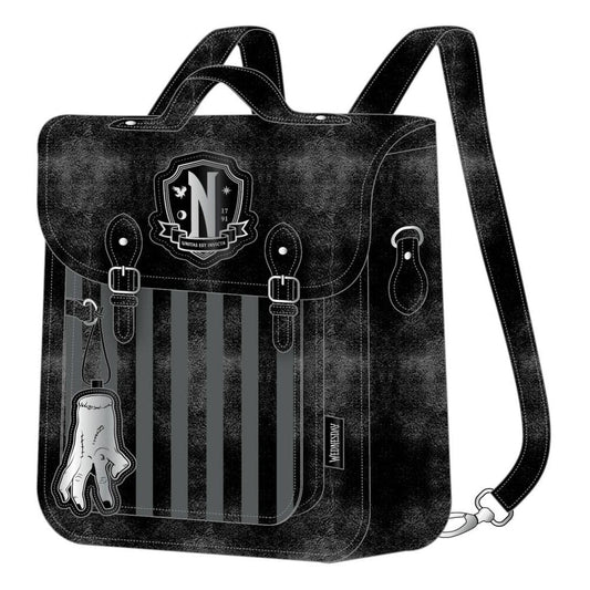 Wednesday Fashion - Faux Leather Backpack Nevermore 8445484418804