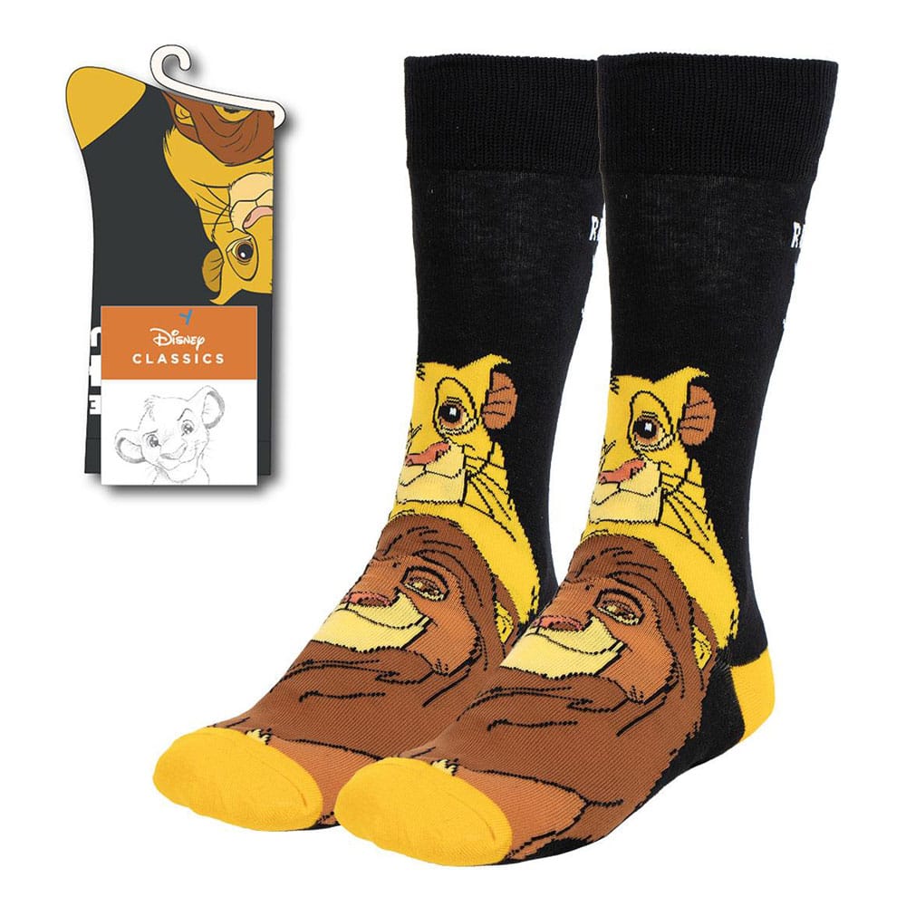 Disney Socks The Lion King Simba & Mufasa 36-43 8445484436174