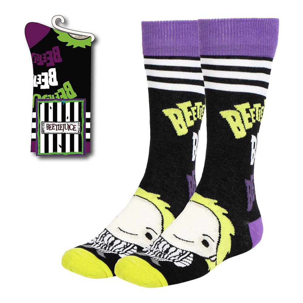 Beetlejuice Socks Beetlejuice Chibi 38-45 8445484436501